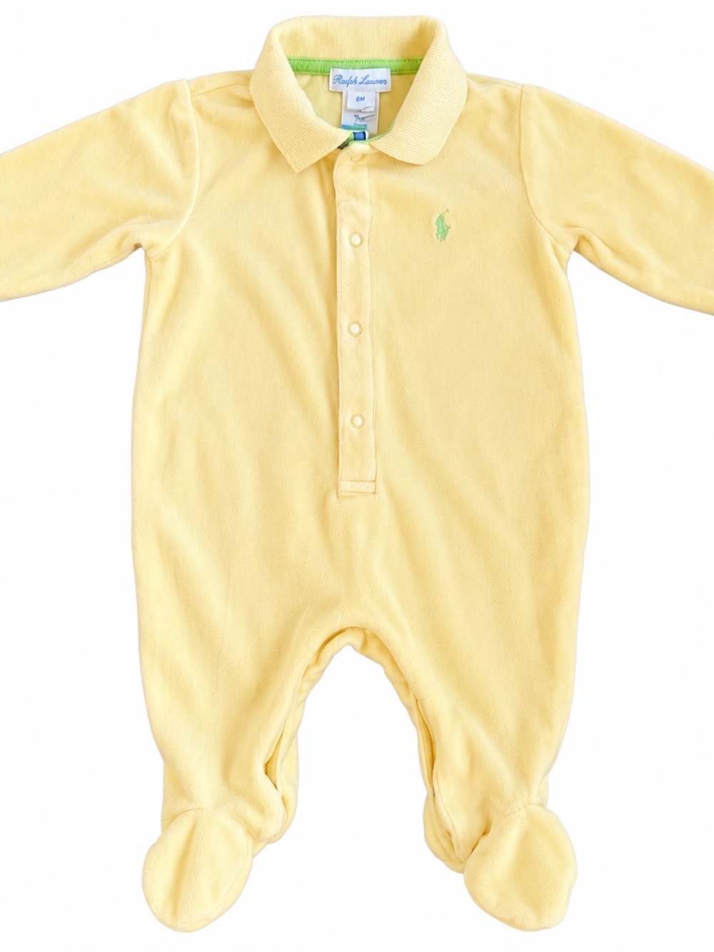 Ralph Lauren Baby Polo Footed Romper – 6M